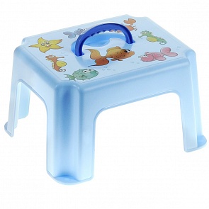 Табурет-подставка - Рыбки с ручкой, голубой (Idea, М 2290_голубой)